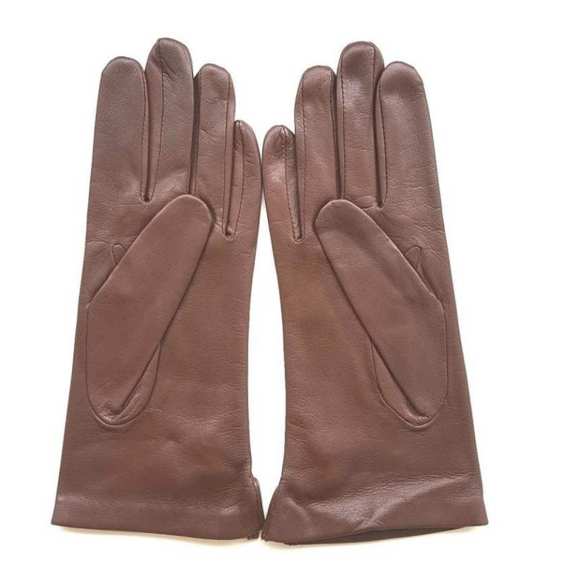 Gants femme marron en cuir taille M (7) - Accessoires & Bagagerie