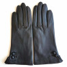 Gants en cuir d'agneau chocolat