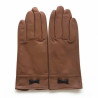 Gants en cuir d'agneau chocolat