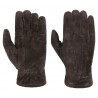 Gants en cuir d'agneau chocolat