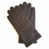 Gants noir en cuir de Cerf pour les cavaliers