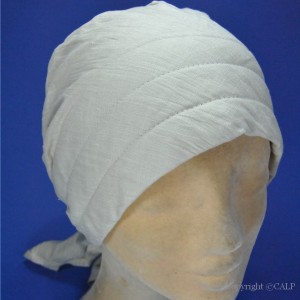 turban blanc