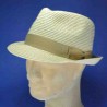 chapeau trilby paille cousue