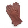 Gants en cuir d'agneau chocolat