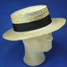 canotier paille cousue