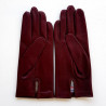 Gants en cuir d'agneau chocolat