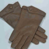 Gants en cuir d'agneau chocolat