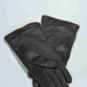Gants en cuir d'agneau chocolat