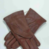 Gants en cuir d'agneau chocolat
