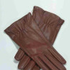 Gants en cuir d'agneau chocolat