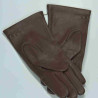 Gants en cuir d'agneau chocolat