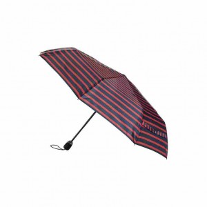 Parapluie femme pliant mariniére rouge