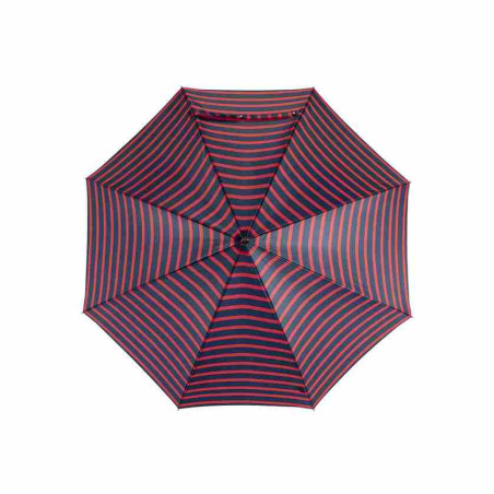 Piganiol parapluie femme droit mariniére rouge