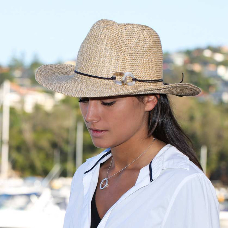 Chapeau femme anti UV forme australien