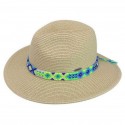 chapeau traveler multicolore bleu anti UV  femme
