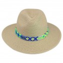 chapeau traveler multicolore bleu anti UV  femme