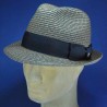 chapeau trilby paille cousue