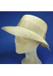 Casquette visière en paille pour femme