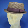 chapeau trilby paille cousue