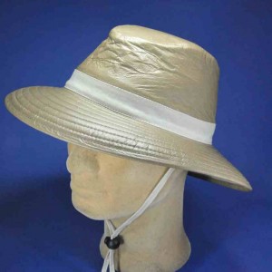 chapeau taupe lin haute protection anti-UV fabrication Francaise