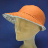 Casquette en lin bleu pour femme