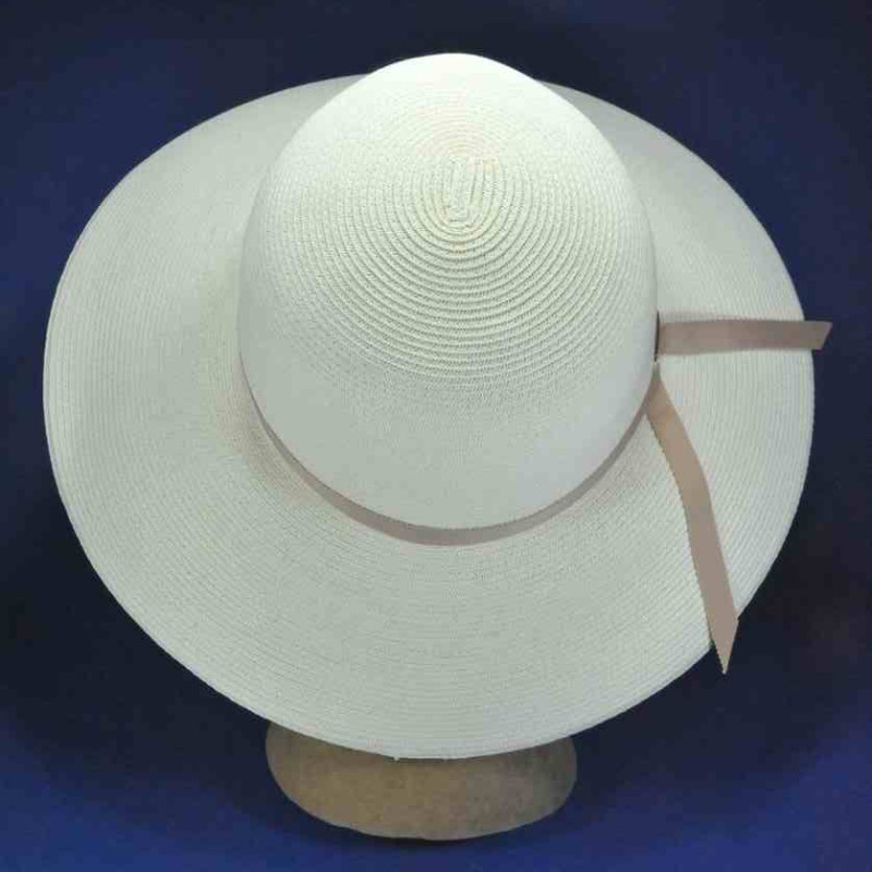 Chapeau Capeline D'été En Paille De Papier - Taille 56/58 - Femme