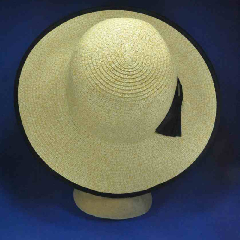 Chapeau Capeline D'été En Paille De Papier - Taille 56/58 - Femme