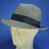 chapeau trilby paille cousue