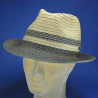 chapeau trilby paille cousue