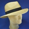 chapeau trilby paille cousue