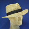 chapeau trilby paille cousue