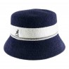 KANGOL bob bermuda stripe-navy : couleur - bleu marine 5, Mixte - Homme et Femme, taille - XL.59-60cm