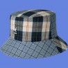 KANGOL bob plaid gris : couleur - gris, Mixte - Homme et Femme, taille - S.54.55cm