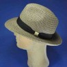 chapeau fedora homme foncé : couleur - beige, taille - 57cm