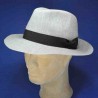 chapeau en lin homme et femme :  garniture - marron, couleur - naturel 42, Mixte - Homme et Femme, taille - M.56.57cm