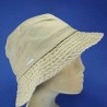 Chapeau paille-lin : couleur - Sand-beige, taille - 56.57cm