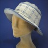 chapeau été en lin taille réglable : couleur - bleue, taille - 55 cm à 57 cm