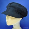 Casquette d'été noire femme : couleur - noir, taille - Elastiqué 54 à 57cm