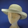 Chapeau d'été à bord relevé anti UV : couleur - linen, taille - 55 cm à 57 cm