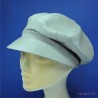 Casquette forme gavroche : couleur - beige, taille - Elastiqué 54 à 57cm