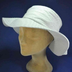 chapeau de soleil coton galet avec lacet