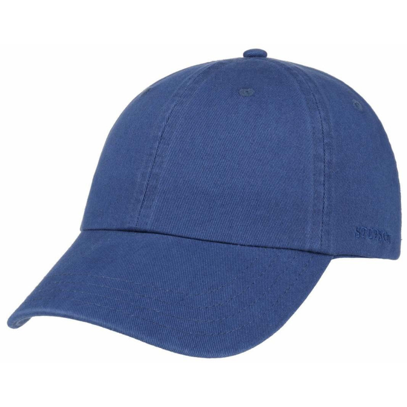 STETSON casquette visiére en coton bleu