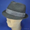 Chapeau noir STETSON :  garniture - gris, couleur - noir, taille - L.58.59cm