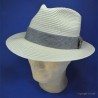 Chapeau d'homme STETSON :  garniture - gris, couleur - blanchi, taille - L.58.59cm