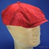 STETSON casquette écossais : couleur - écossais rouge, taille - S.54.55cm