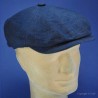 STETSON gavroche lin et soie : couleur - bleu marine 5, taille - S.54.55cm