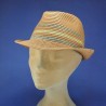 Chapeau paille Flechet trilby : couleur - camel 6, taille - M.56.57cm