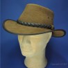 Chapeau B.C. HATS "Bac Pac", cuir lisse : couleur - marron 0, Mixte - Homme et Femme, taille - S.54.55cm