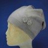 Bonnet acrylique ramoneur taupe femme : couleur - taupe, taille - 54cm à 60cm