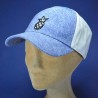 casquette baseball femme : couleur - bleue, Taille Réglable - de 54 à 59cm par scratch